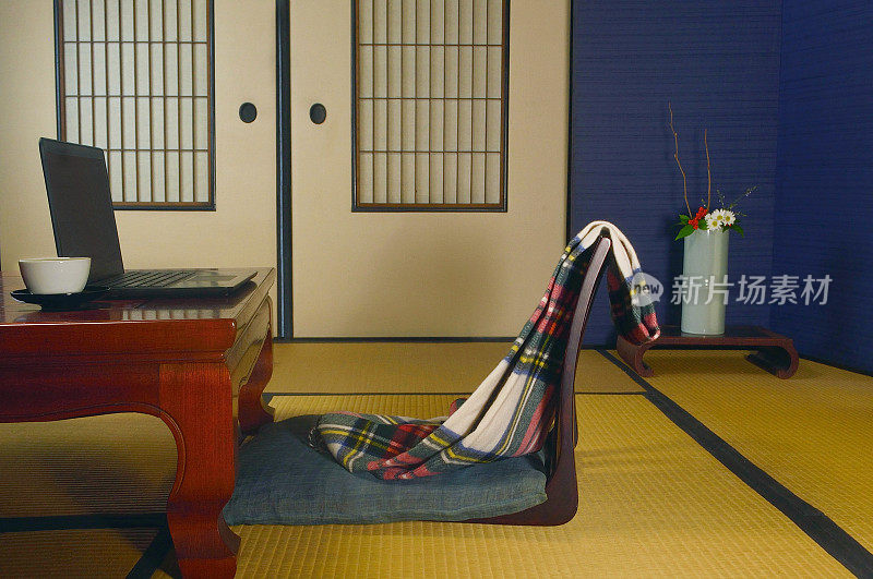 在家工作/在日本传统房间/工作室拍摄